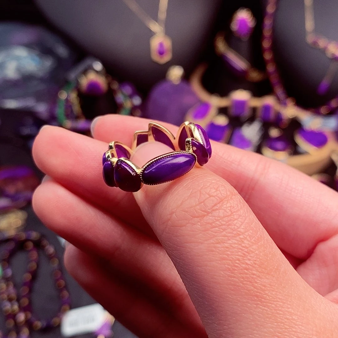 苏纪石（舒俱来）戒指18K金镶嵌