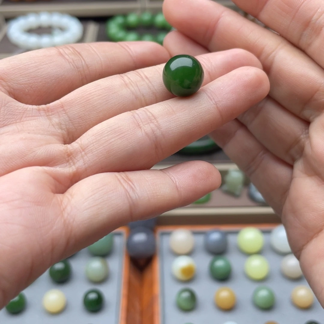 和田玉未镶嵌手链12碧玉