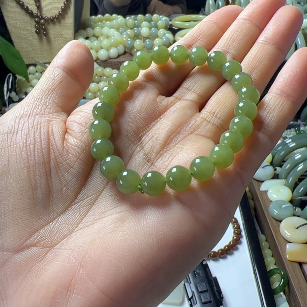 陌***倾未镶嵌手链和田玉