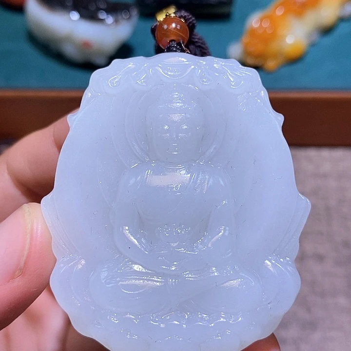 和田玉未镶嵌挂件L8