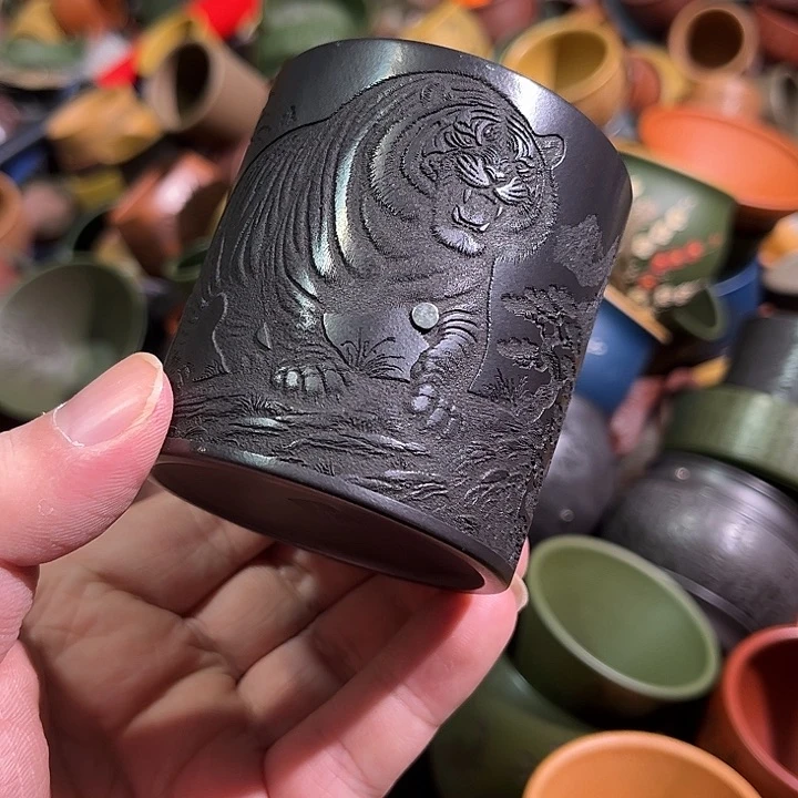 紫砂茶杯全手工紫砂主人杯