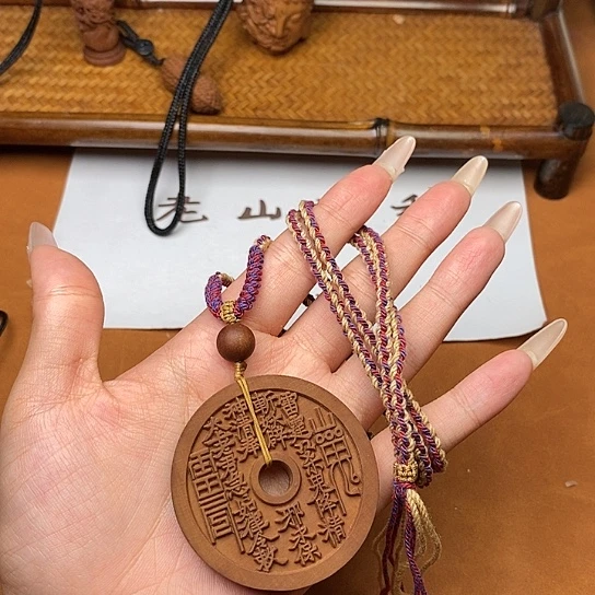 檀香木手串/手链山鬼花钱