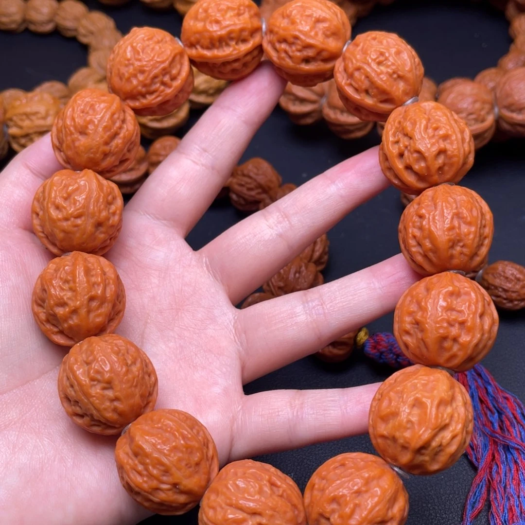 文玩核桃手串西瓜纹八棱手持