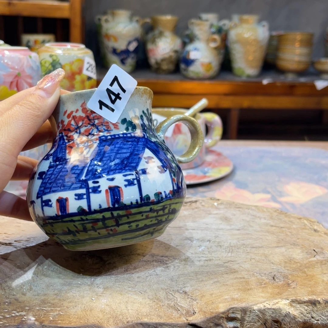 摆件么*写景德镇手工制作