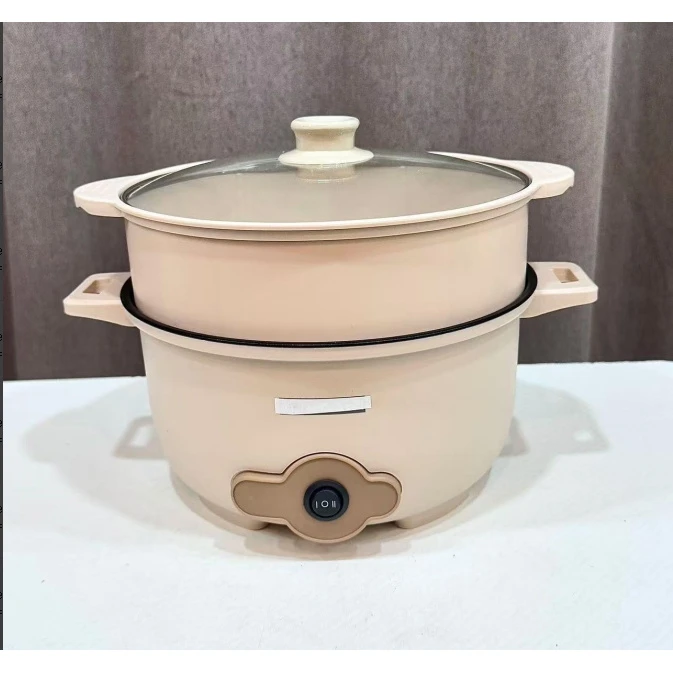 上蒸下煮多功能电煮锅 加蒸笼大容量不沾内胆 可蒸可煮可火锅 FL