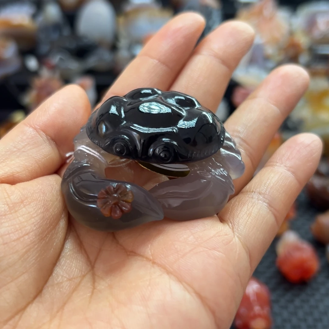 玛瑙/玉髓未镶嵌吊坠(赠链)