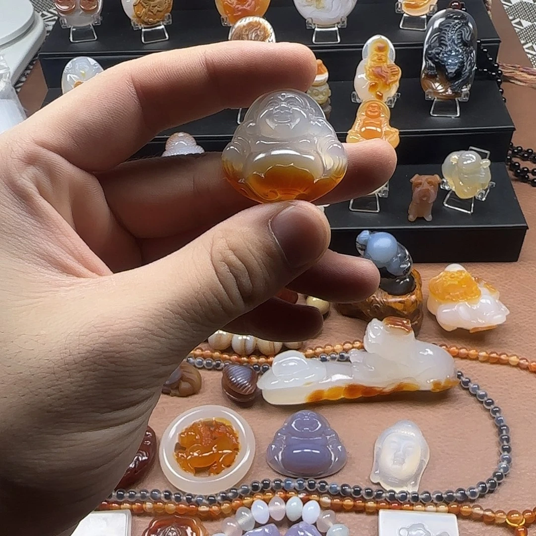 玛瑙/玉髓未镶嵌吊坠(不含链)