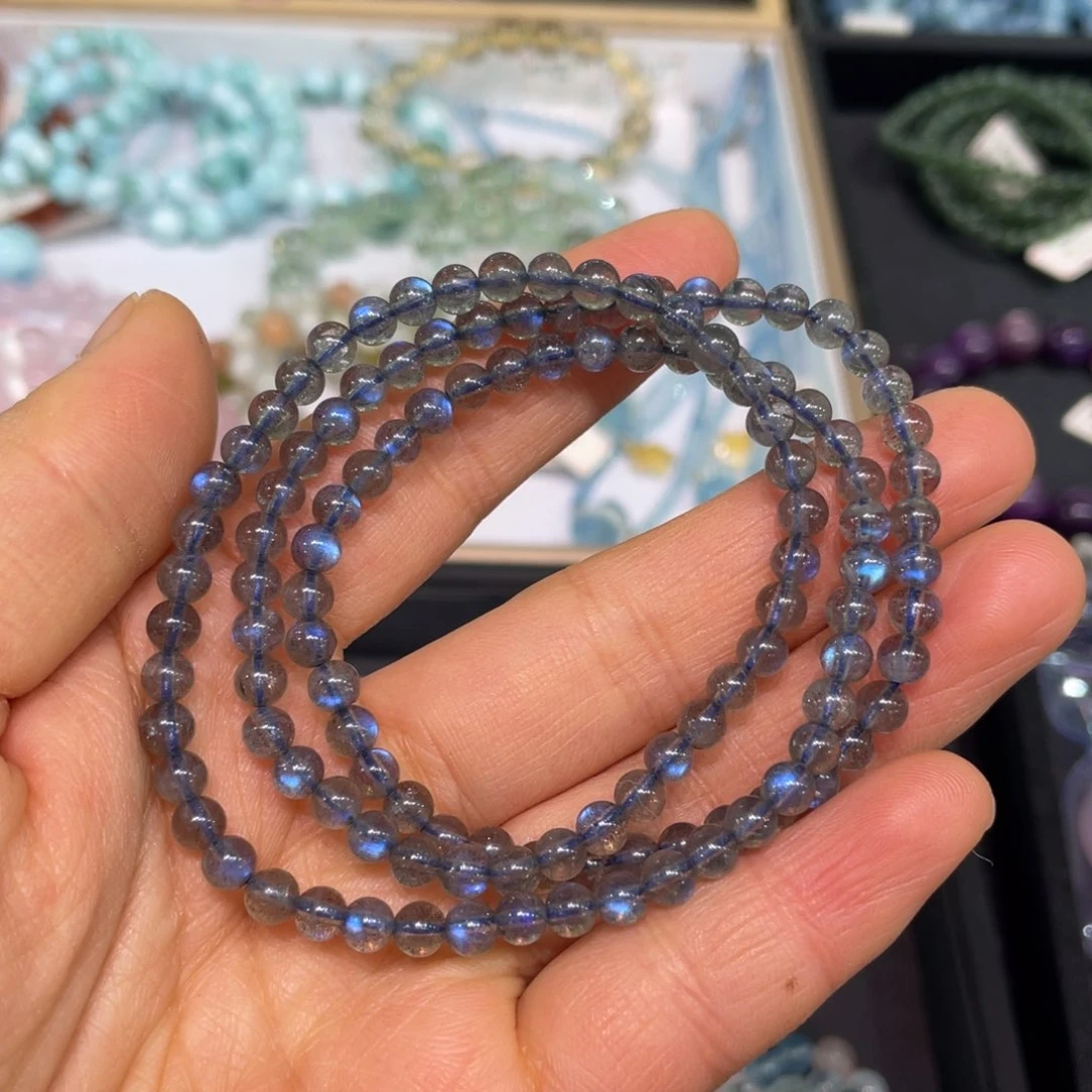 水晶手链未镶嵌灰月光多圈福利价