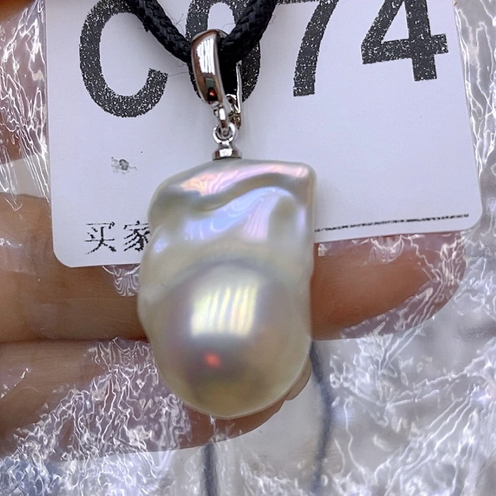 淡水珍珠颈饰银S925镶嵌