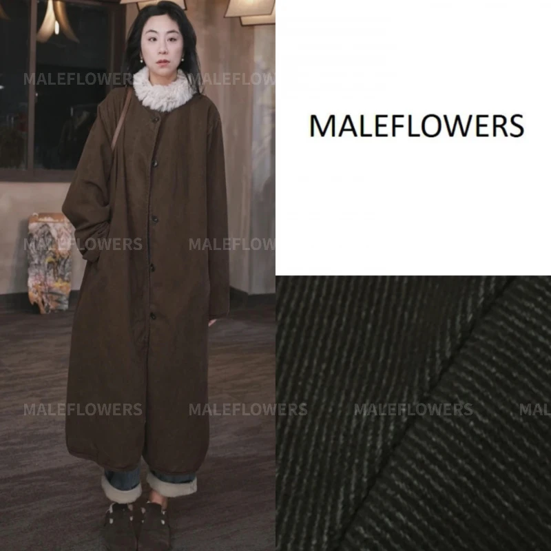 东倪原创摩洛哥原牛仔棉长款风衣气质新年战袍早春新款 85A8071