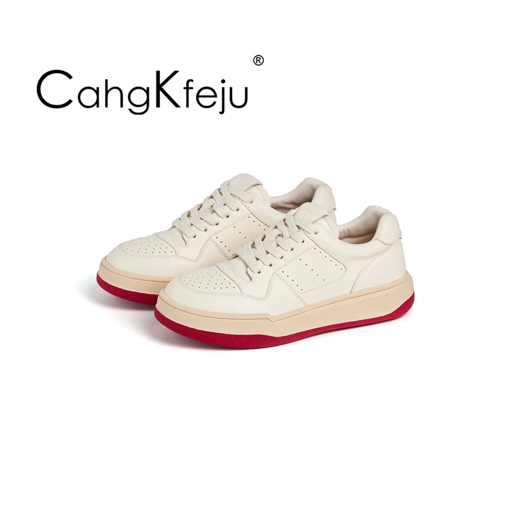 CahgKfeju25年秋季必入【爱不释手】经典真皮小白鞋女休闲板鞋