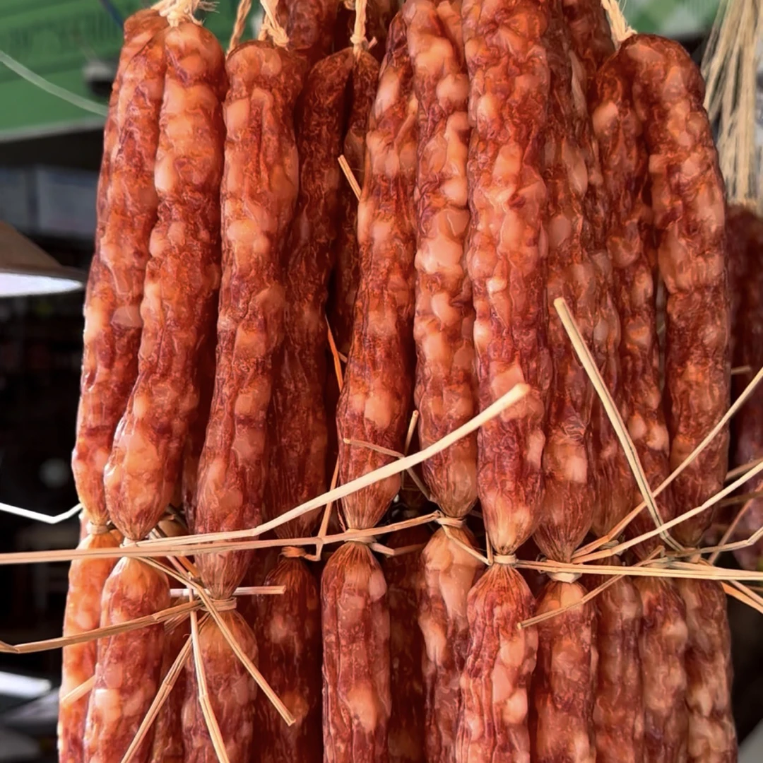 广西咸味农家腊肠广西特产烟熏腊肠 一斤到五斤