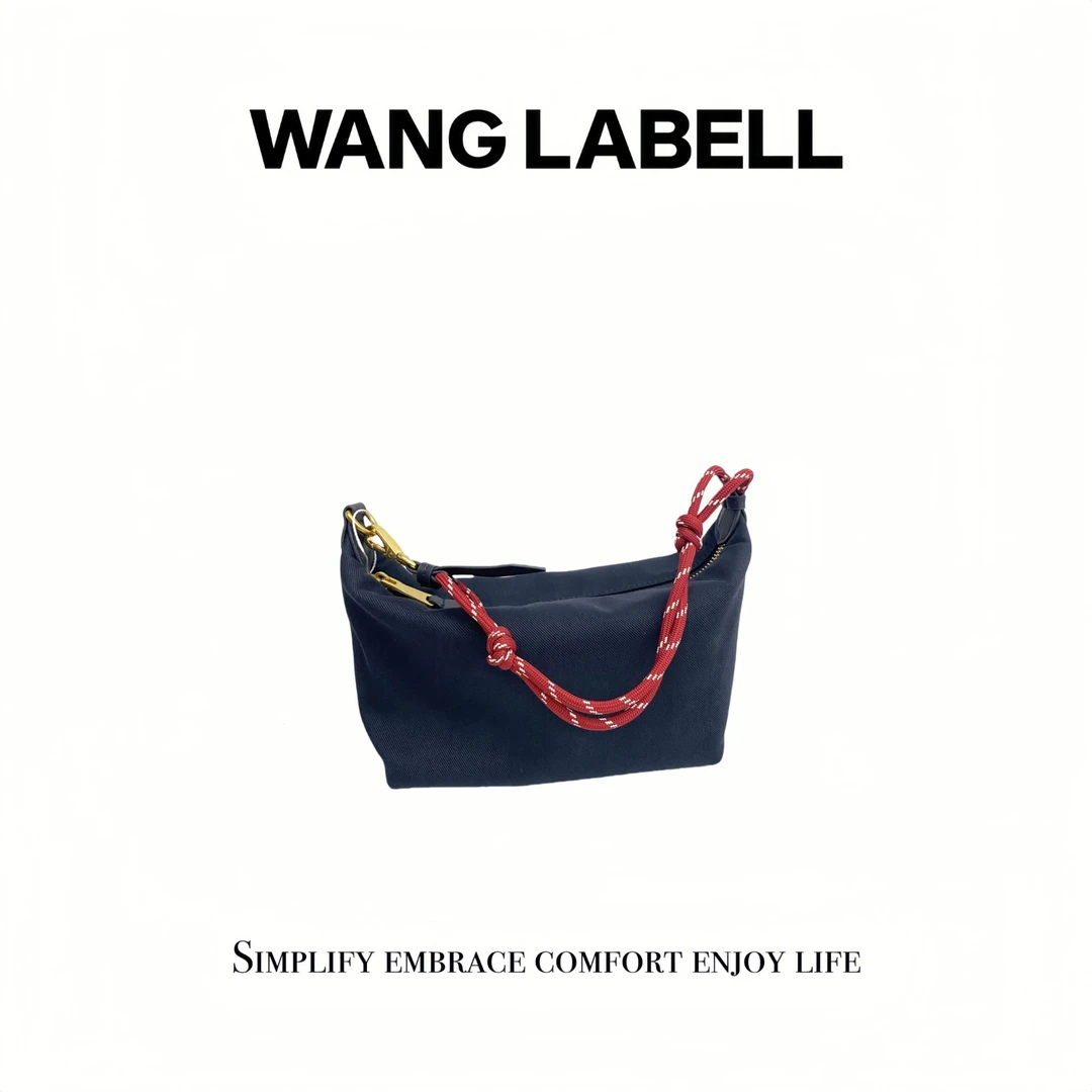 【王斌家】 |  撞色帆布饺子包   拼色腋下单肩百搭通勤