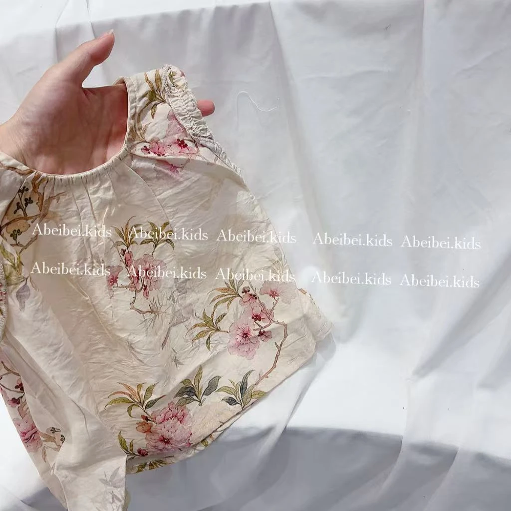 ds【甜久85886绸料夏日上衣】童装