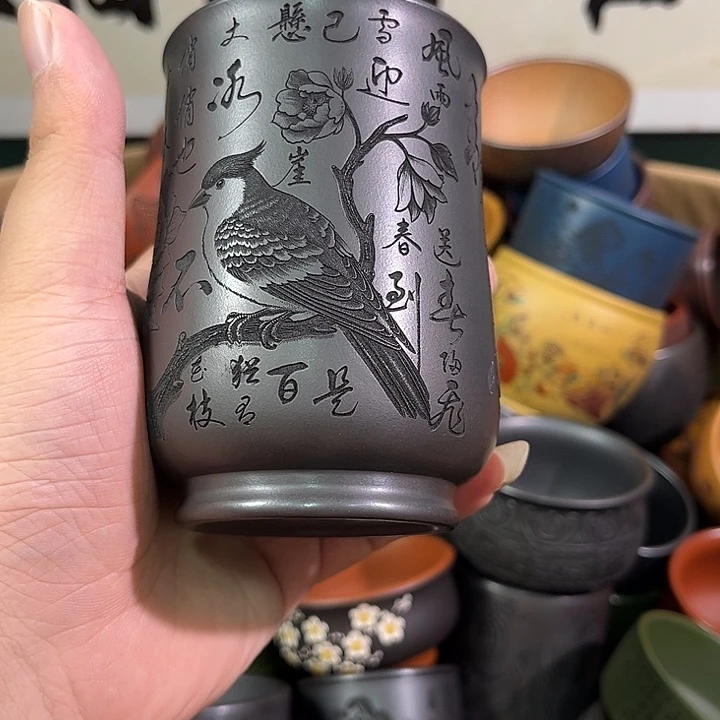 茶杯紫砂全手工紫砂主人杯
