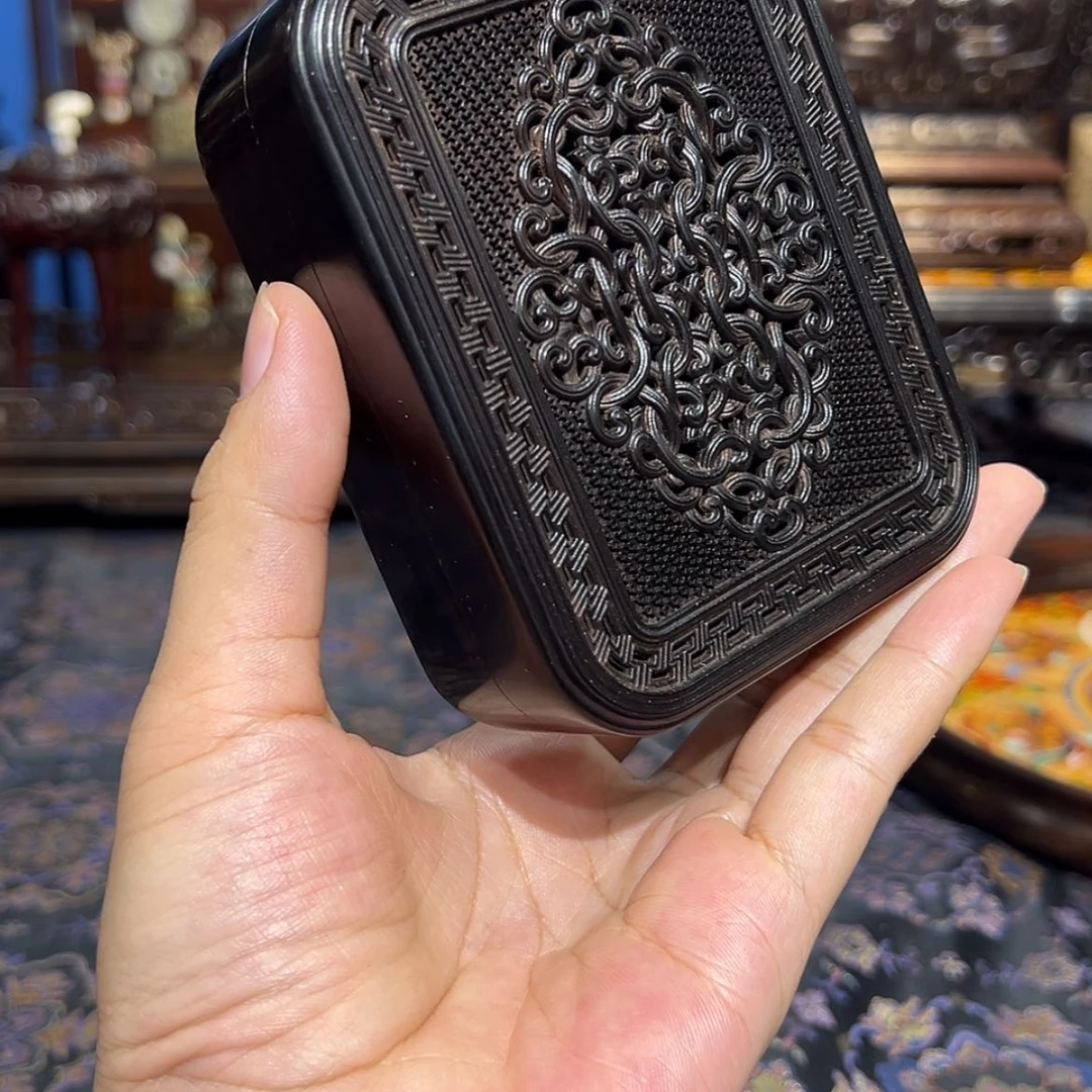 【闪购商品】黑酸枝木类成套家具香盒