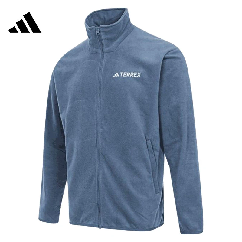 adidas阿迪达斯MT ESS FZ FL流光风针织无帽外套JP0798