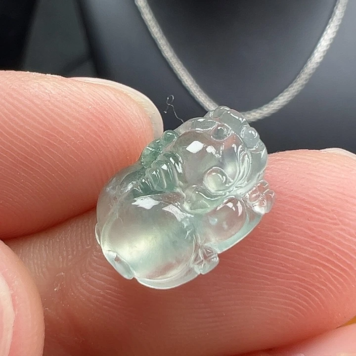 翡翠未镶嵌颈饰貔貅13.2