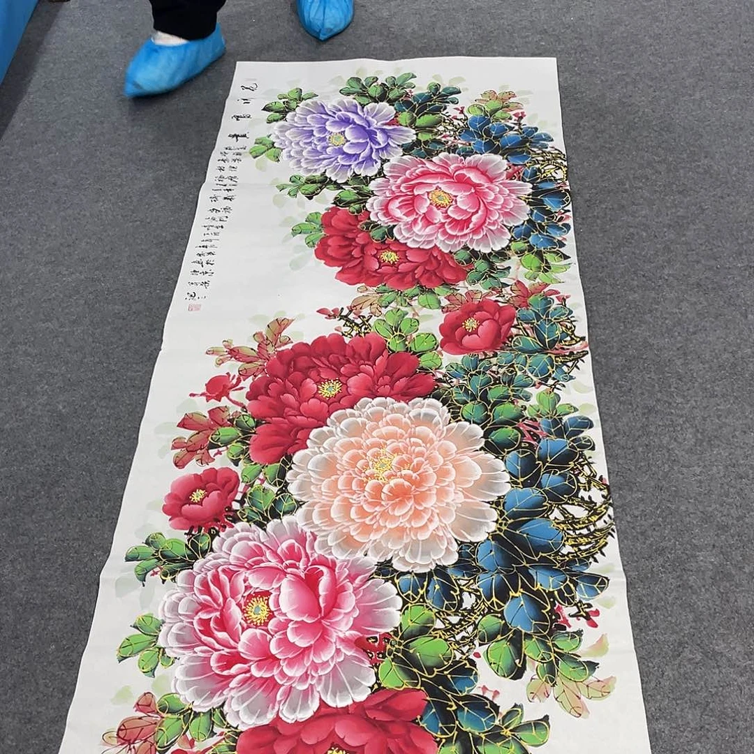 国画今天上午国画作品展示