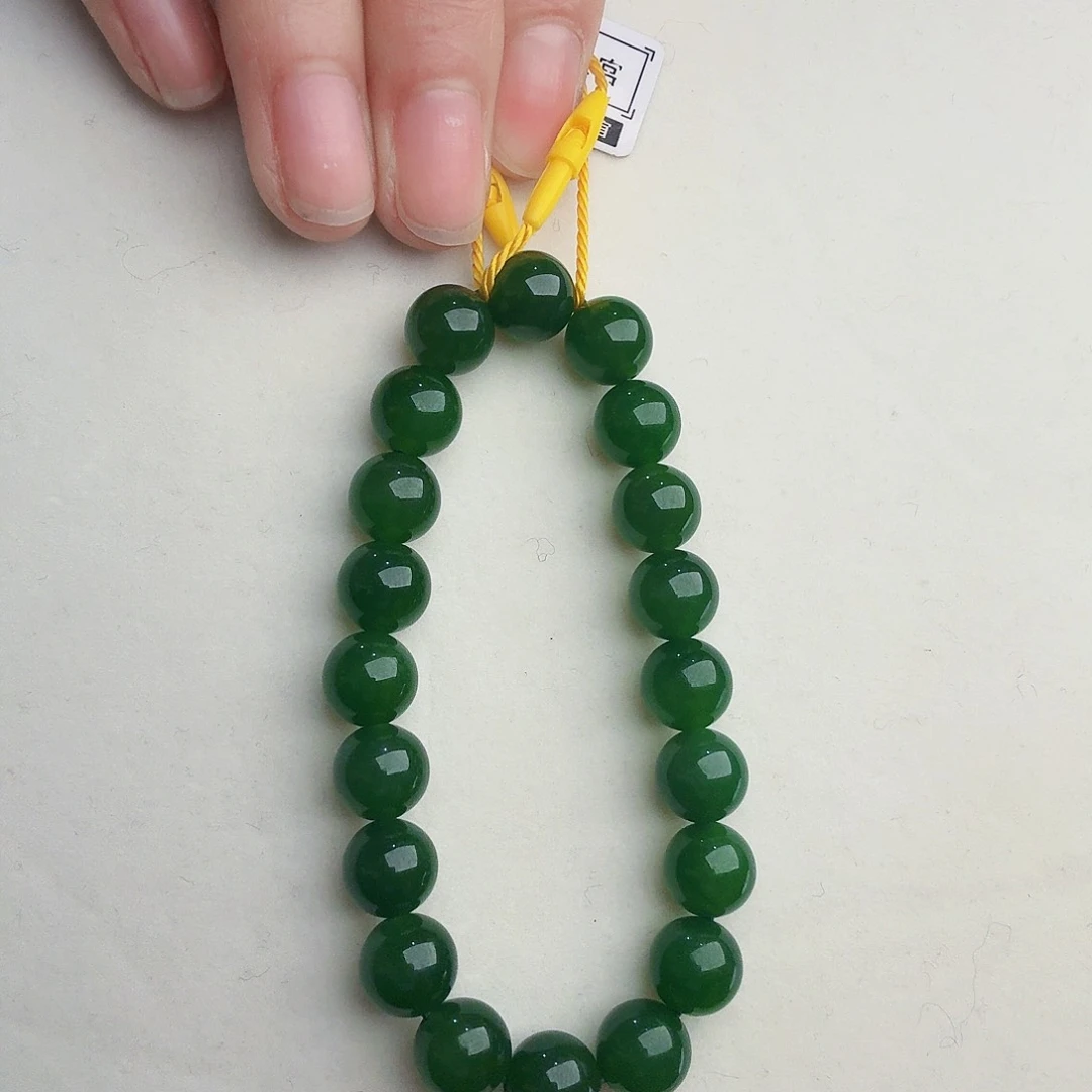 和田玉（碧玉）手链未镶嵌L****滚