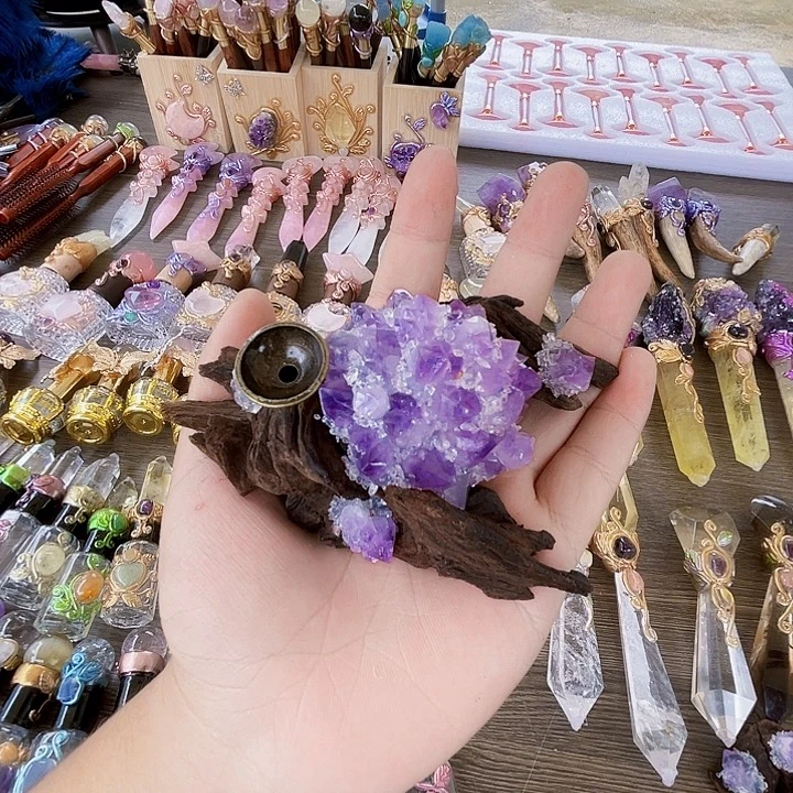 大***仙珠宝半成品未镶嵌水晶水晶