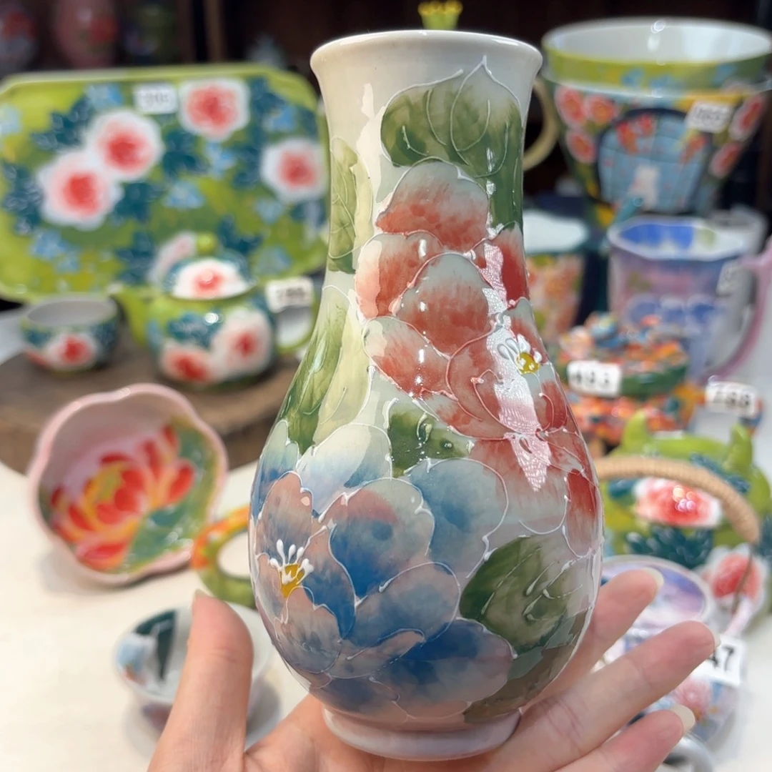 景德镇手绘高温釉下彩陶瓷茶具