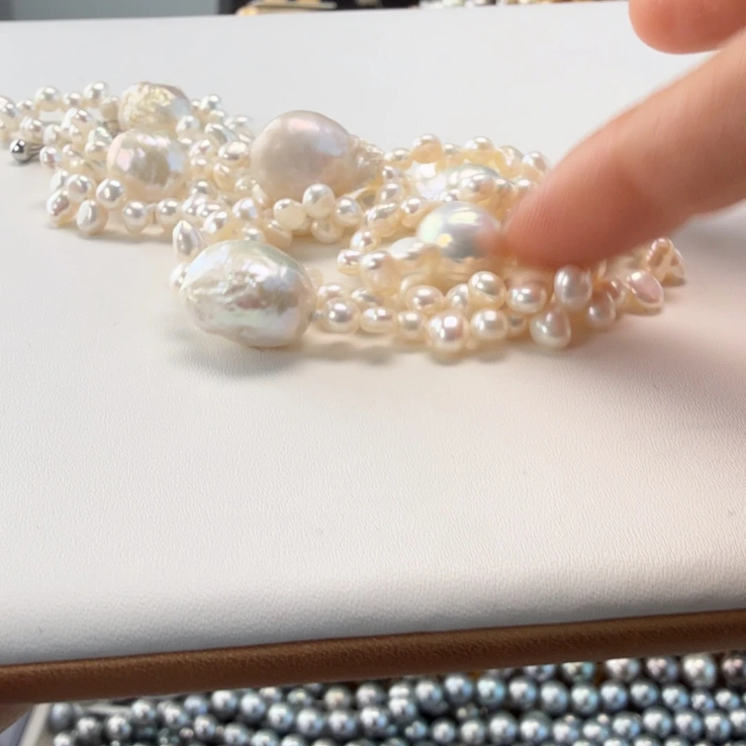 未镶嵌颈饰淡水珍珠