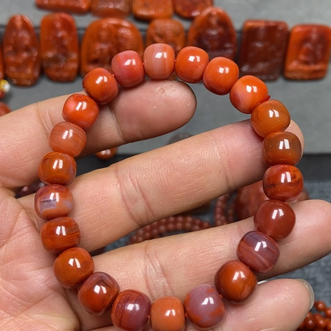 南红玛瑙手串未镶嵌10m m
