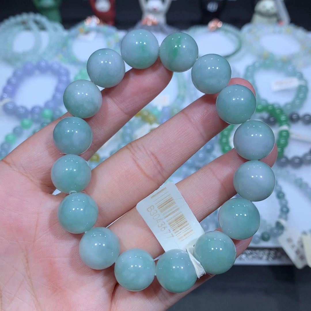 翡翠未镶嵌手串天然