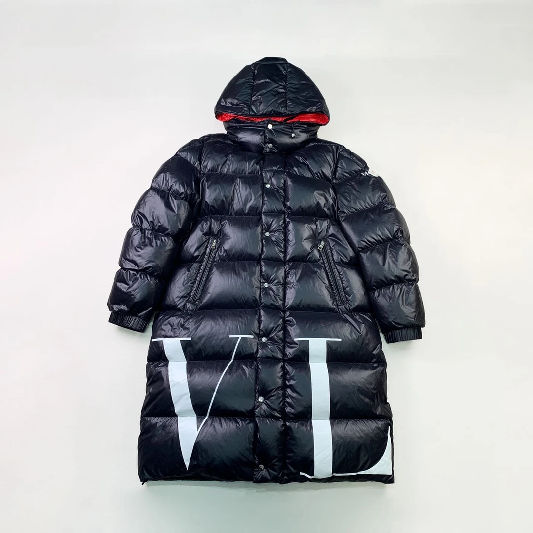 全新未使用 MONCLER Valentino联名长款羽绒服外套s码编码xb3897
