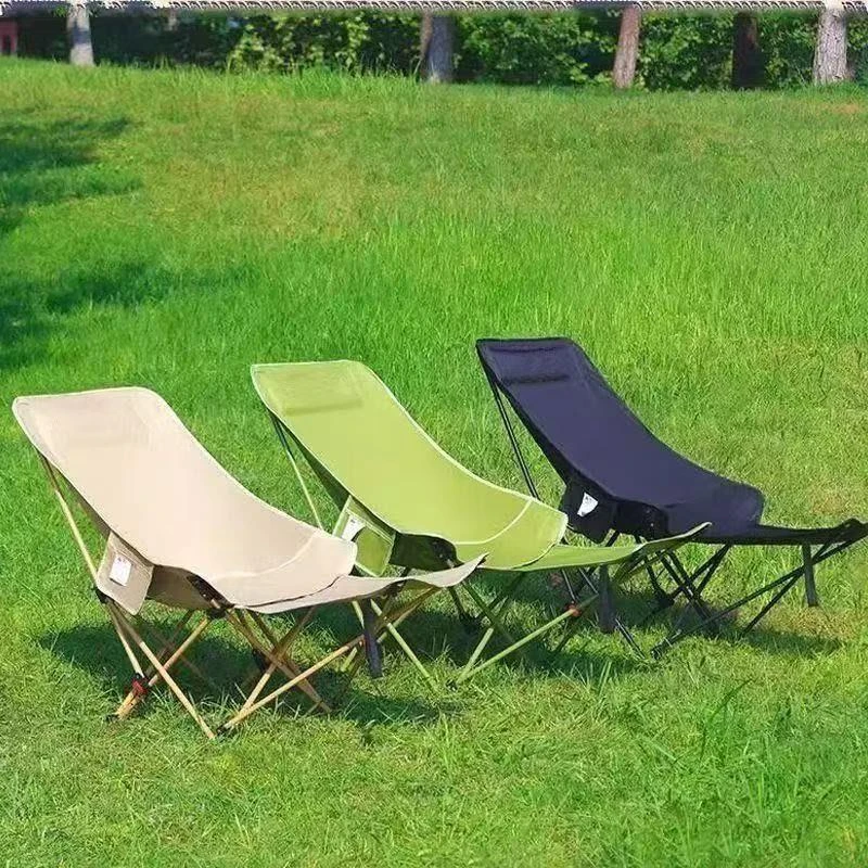 午休椅便携折叠椅折叠床月亮椅三档调节可坐可躺办公室午睡躺椅