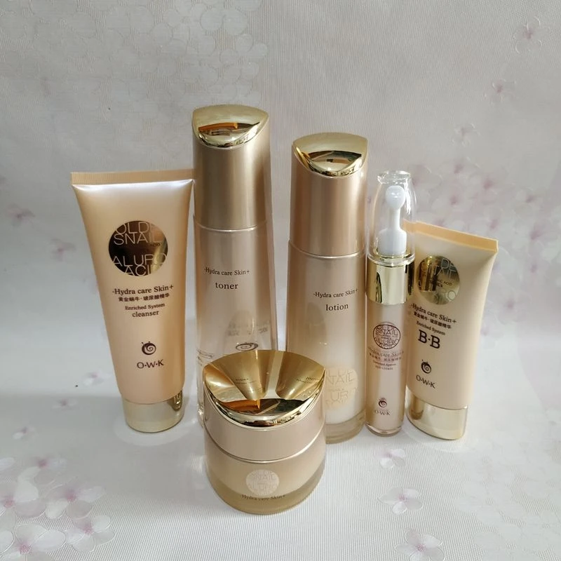 欧华蔻专柜正品黄金蜗牛玻尿酸精华护肤品套装保湿补水滋润化妆品