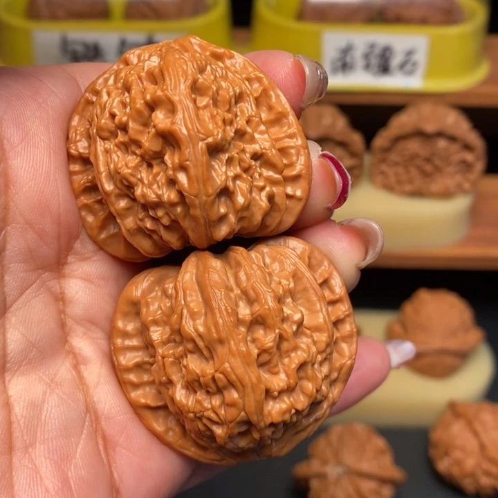 吊坠文玩核桃40全品三角白