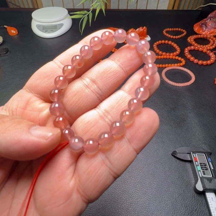 南红玛瑙未镶嵌手链