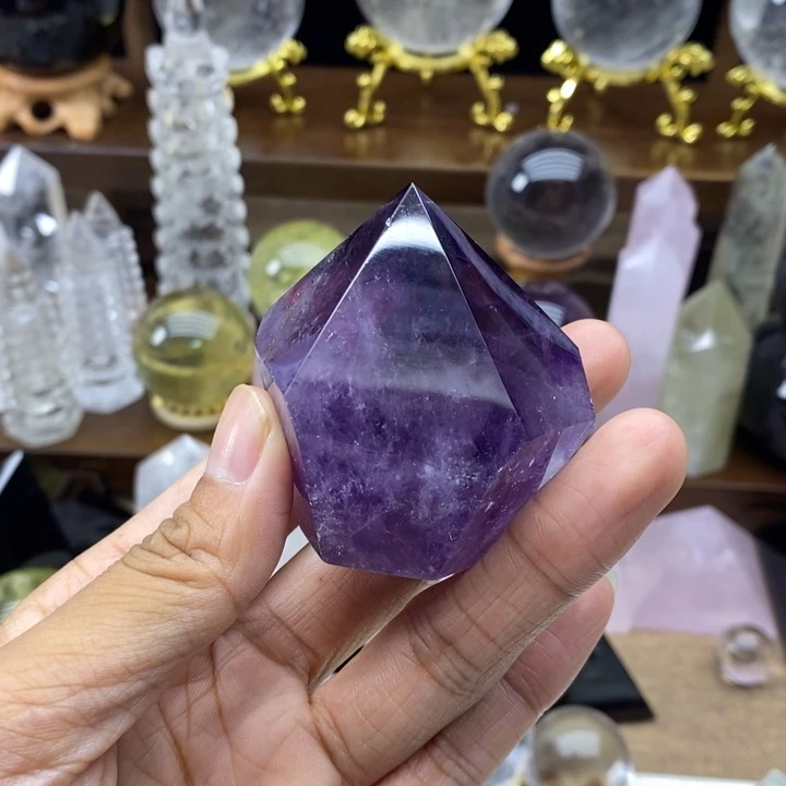 摆件未镶嵌水晶天然紫水晶柱