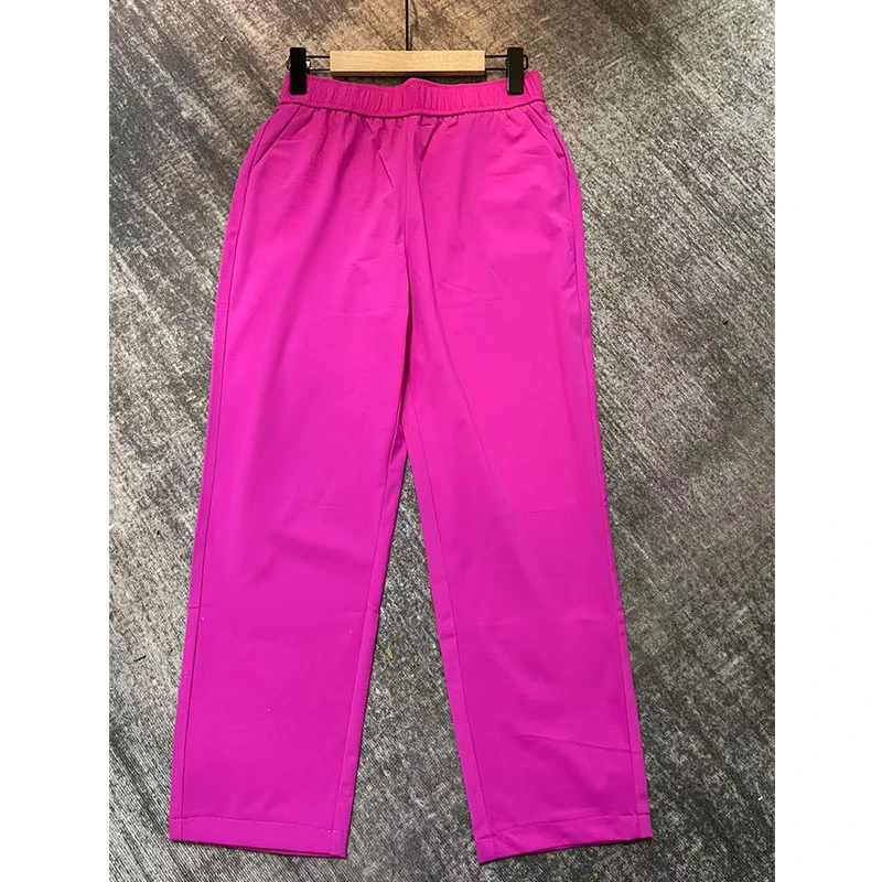 夏新窄版清凉时尚休闲百搭铅笔裤大码宽松松紧腰显瘦弹力九分女裤