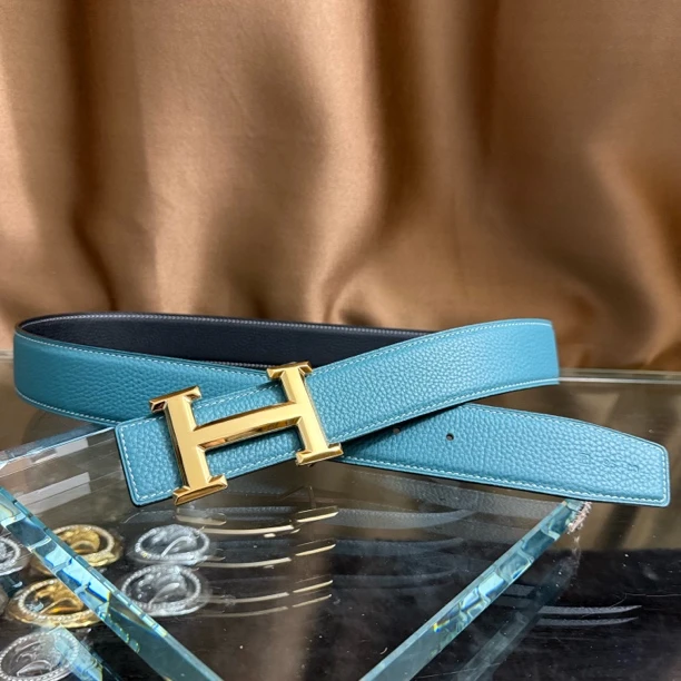 新款皮带男士头层牛皮腰带青中年H扣工字扣百搭高档送礼商务韩潮