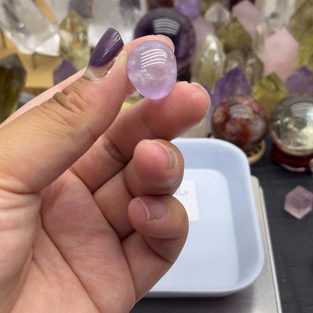 未镶嵌珠宝半成品水晶12 玻利维亚紫水晶滚珠