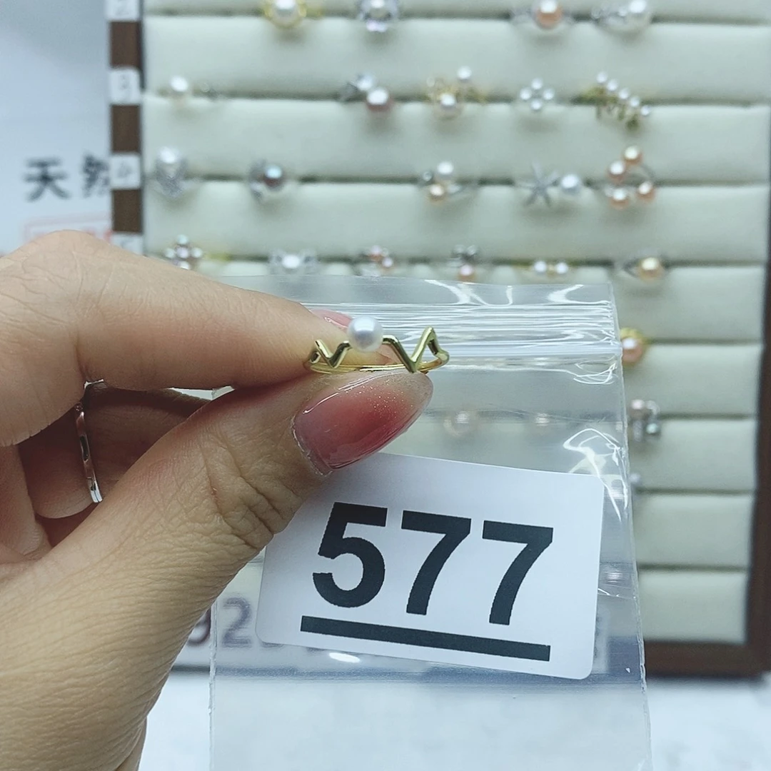 淡水珍珠戒指银S925镶嵌劳****…577