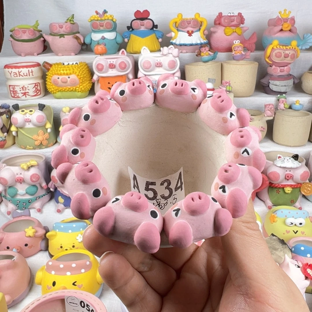 陶瓷A534一圈猪盆口6高3.5特价