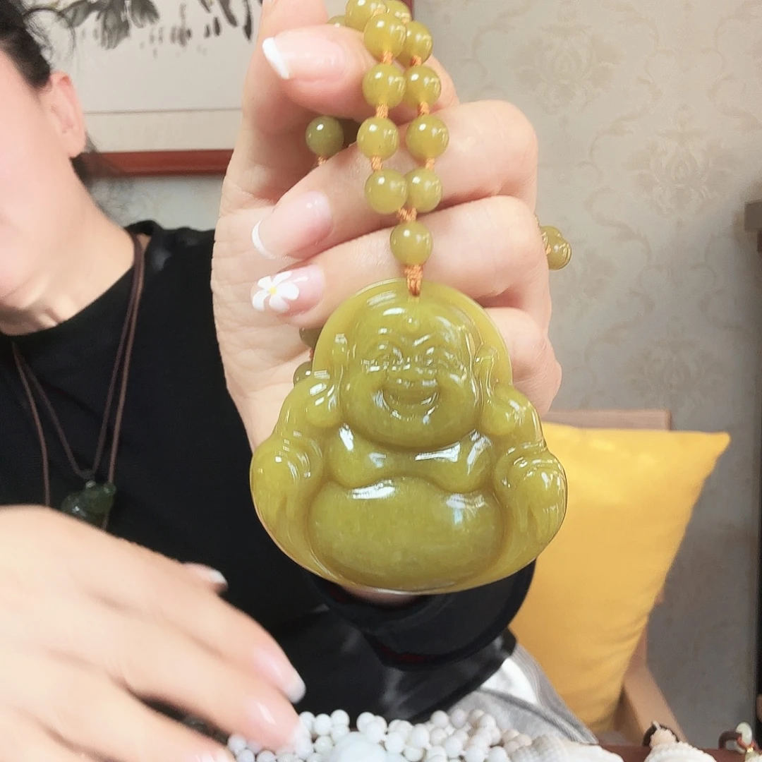 @****蛇纹石玉未镶嵌颈饰