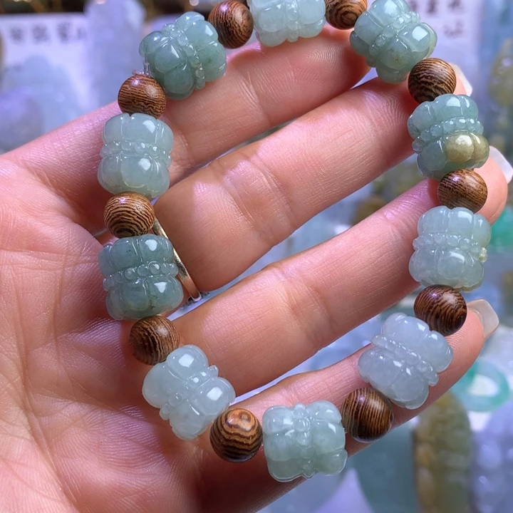 未镶嵌定制翡翠手串