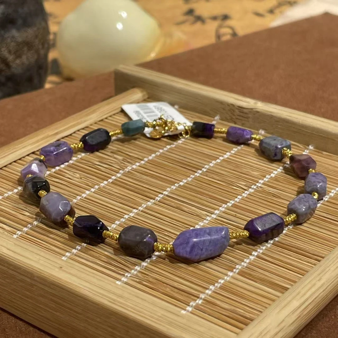 南非舒俱来夹层皇家紫钻切脚链s925（芮伊）AZB10961