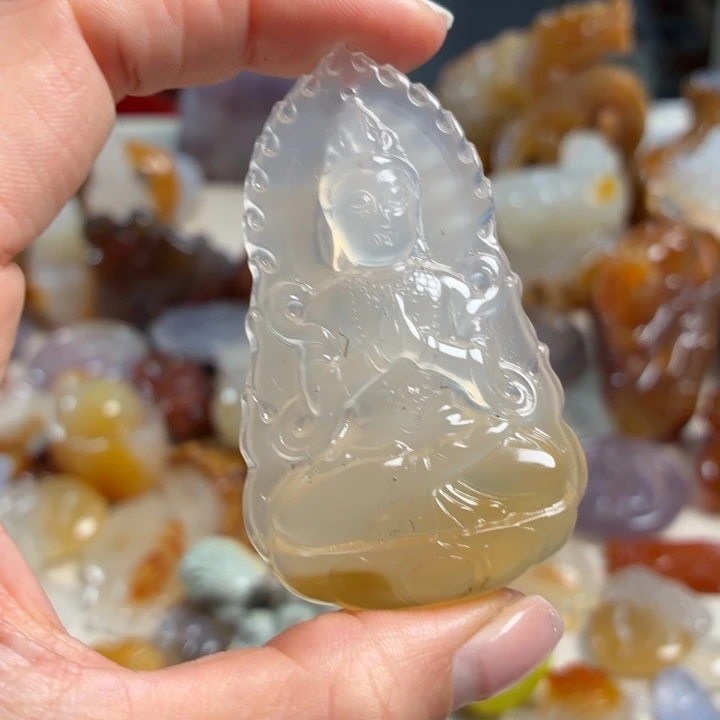 玛瑙/玉髓未镶嵌吊坠(不含链)