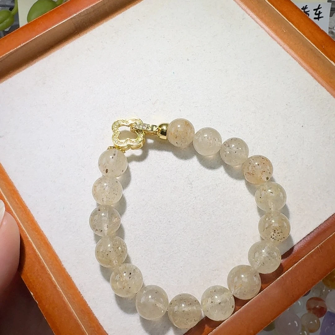 烟晶手链未镶嵌黄草莓