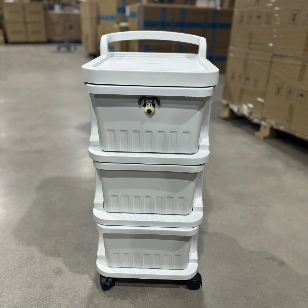 三层置物收纳小推车