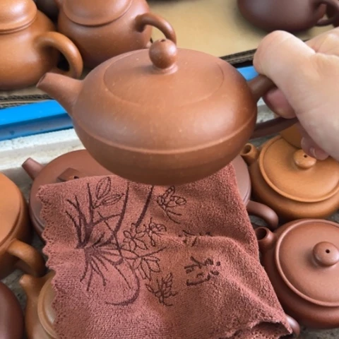 茶壶紫砂金降坡泥180cc