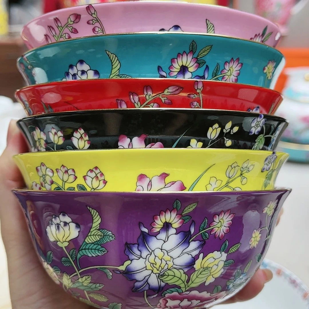 【闪购商品】珐琅4.5寸6个………………