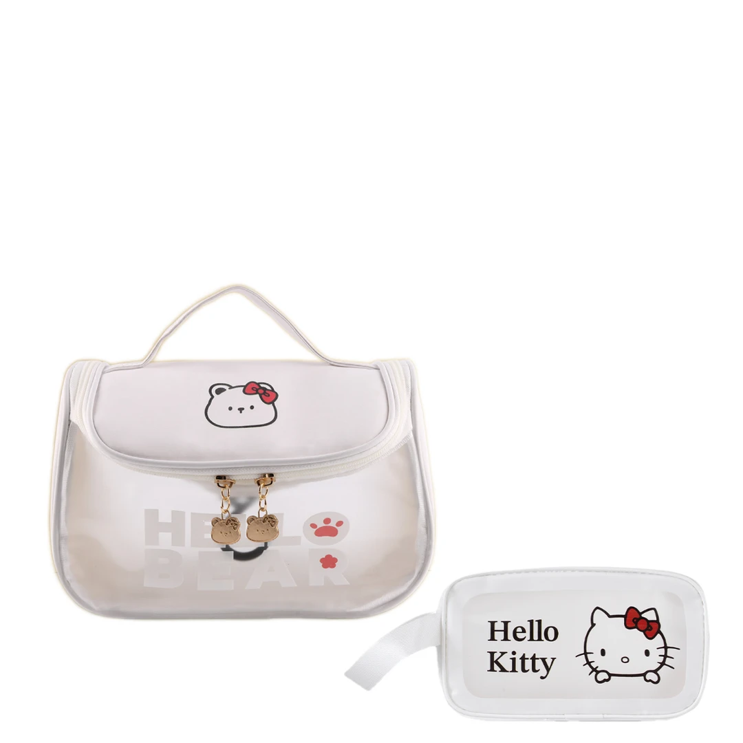 防尘多功能小清新水洗日系防水化妆包拼接洗漱包