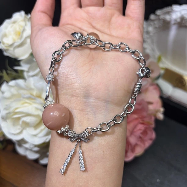 【月月家】U066天然太阳石原创设计款手链 多样性发其一